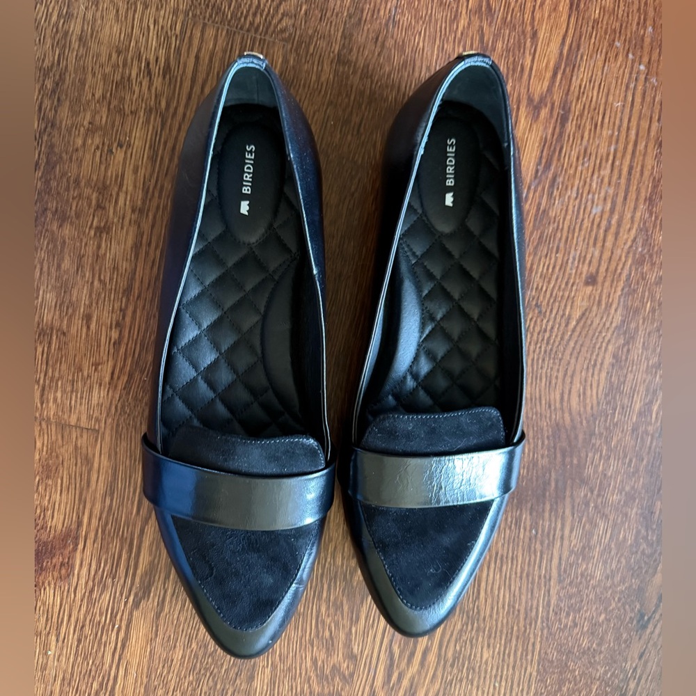 Birdies size 12 black loafers.
